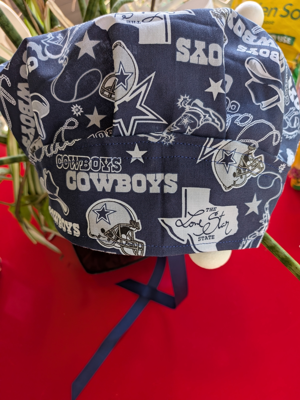 Dallas Cowboys Navy Blue and White Scrub Hat NWOT